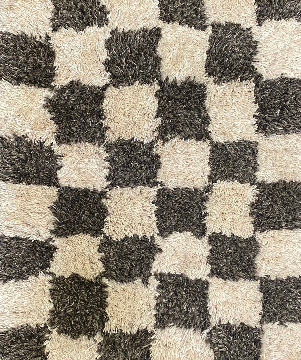 Cheque Moroccan -Grey Stone