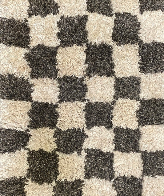 Cheque Moroccan -Grey Stone