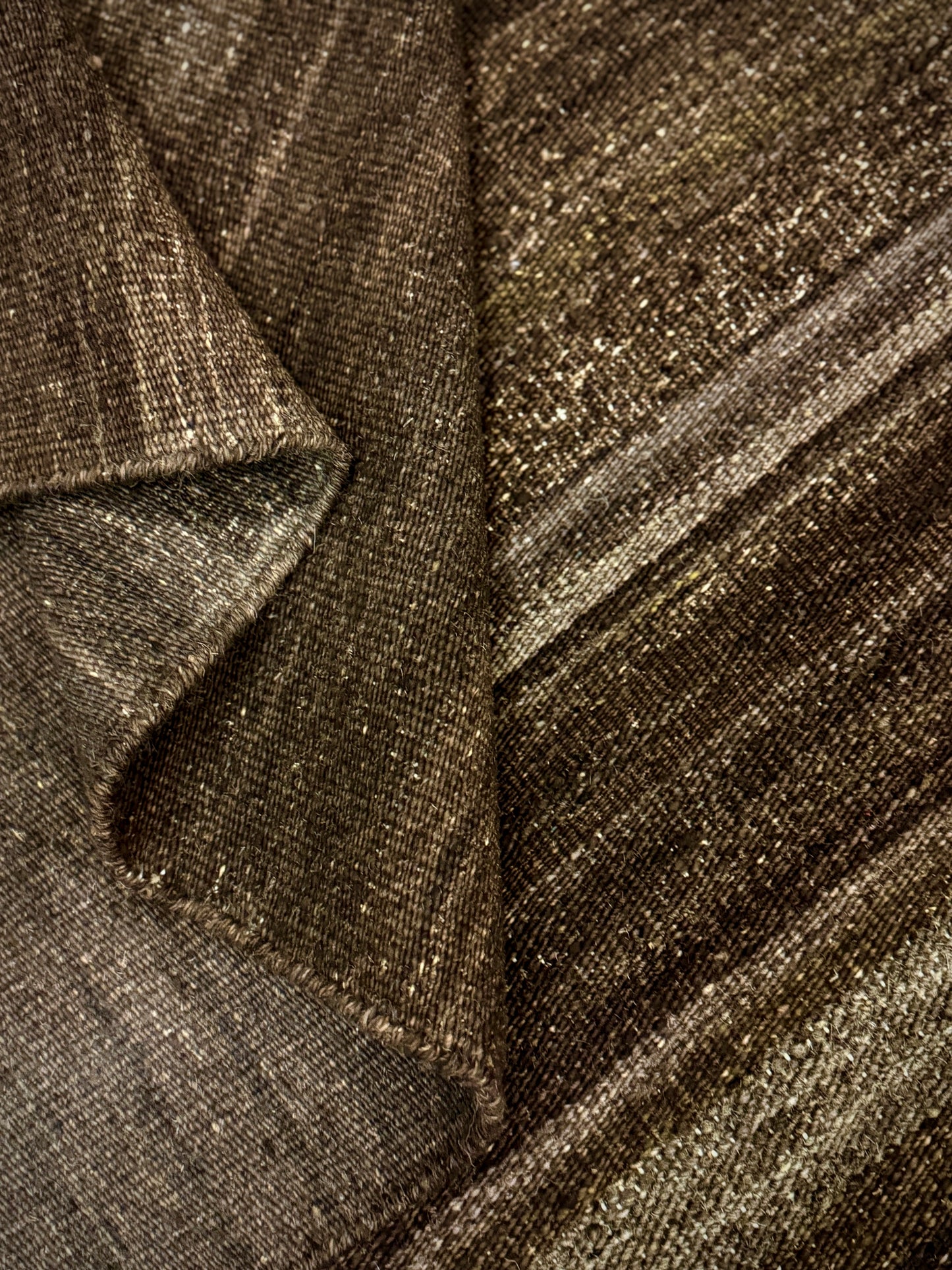 Archive Sale Herat Durrie - Bark Brown 4ft x 6ft