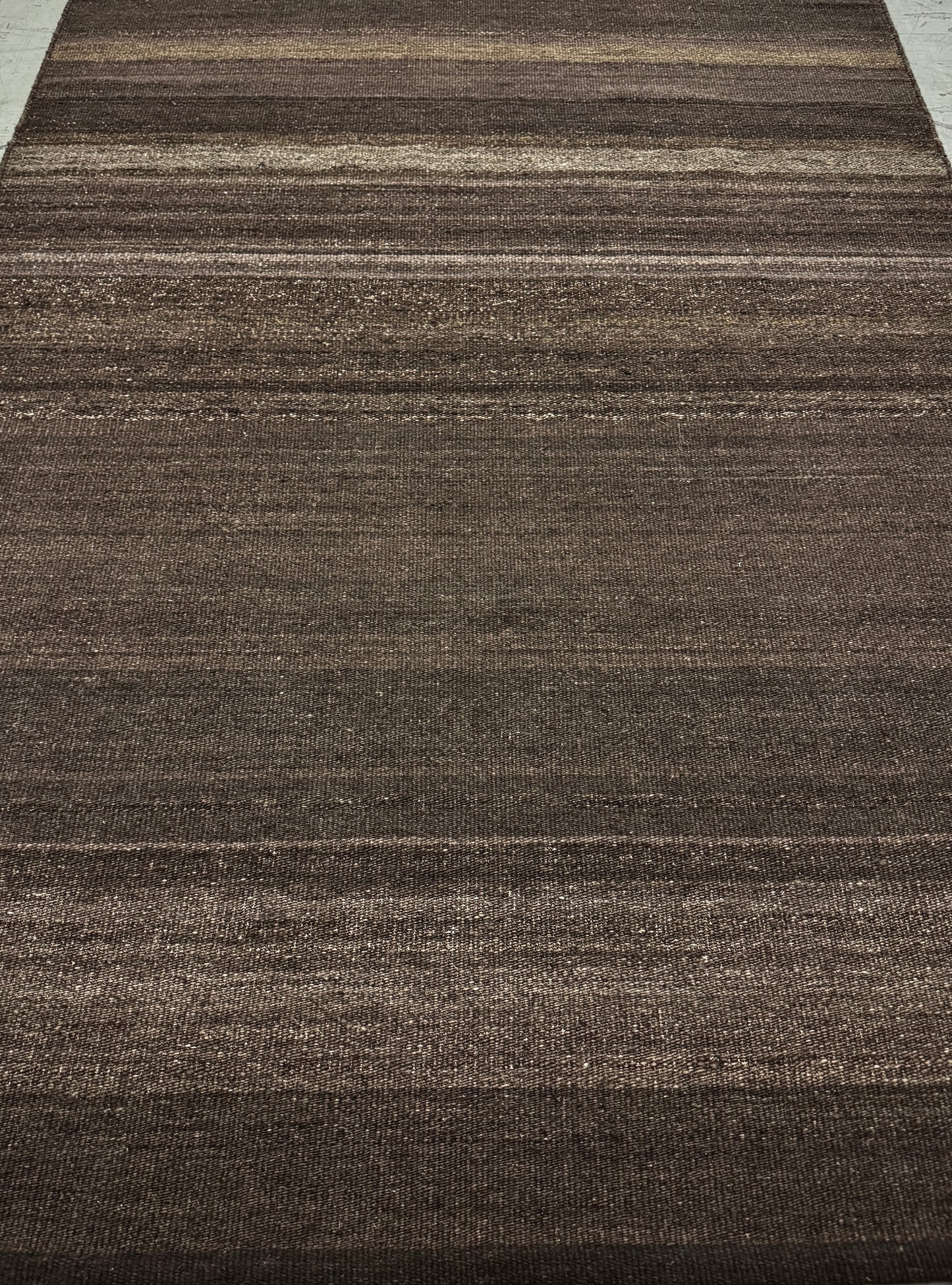 Archive Sale Herat Durrie - Bark Brown 4ft x 6ft