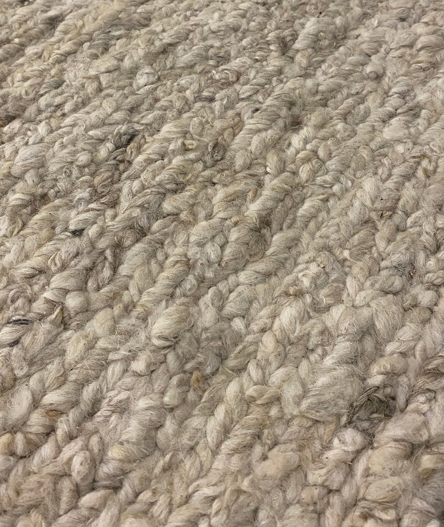 Woolzy Braided Sumac - Rocky Beige