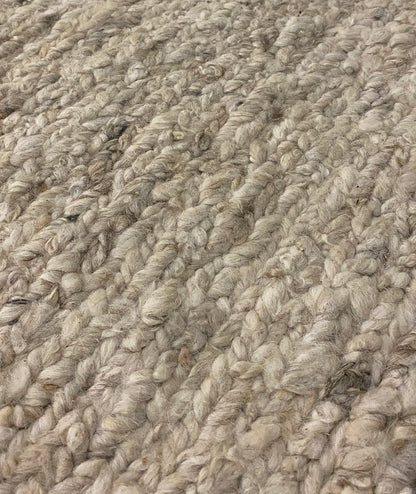 Woolzy Braided Sumac - Rocky Beige