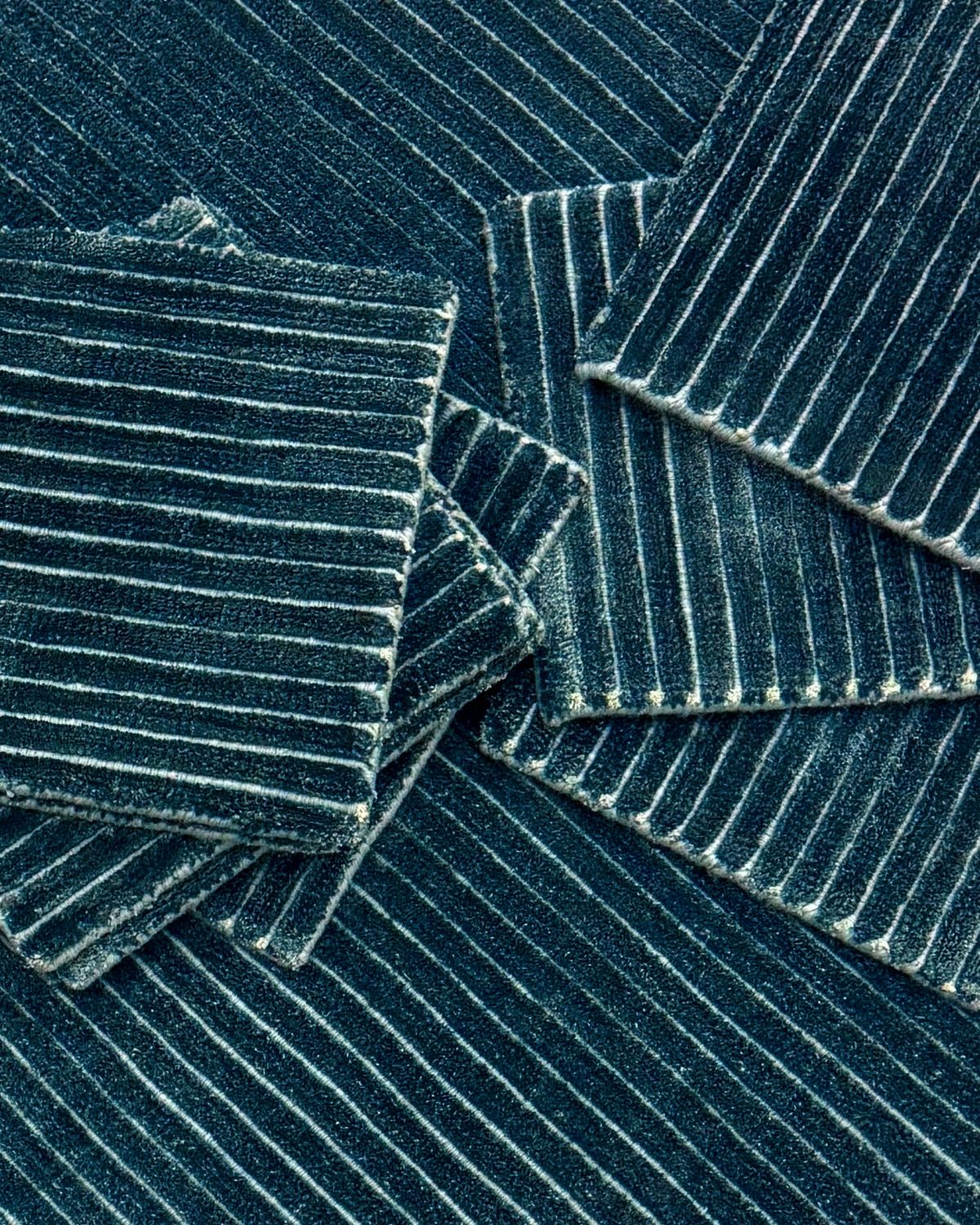 Jewel Velvet Pinstripe - Archibald Blue