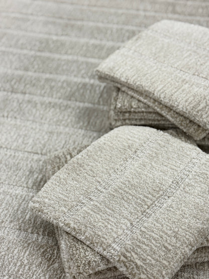 Jewel Stripe - Stippled Ivory