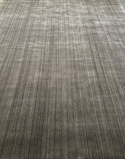 Archive Sale Jix Blanket - Dark Charcoal Stria 10ft x 14ft