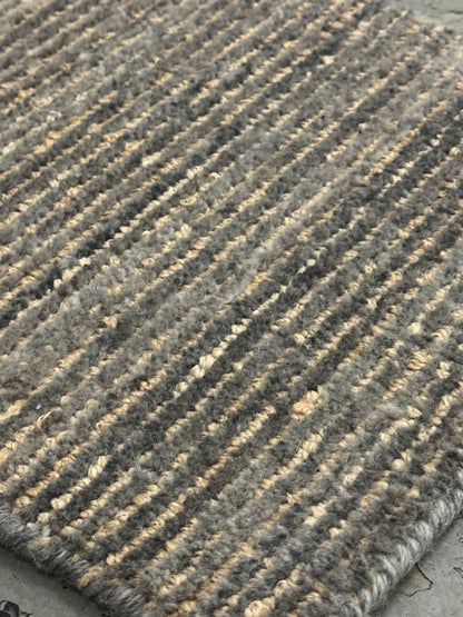 Archive Sale Jixxie Jute - Bold Slate Blue 5ft x 13ft 8in