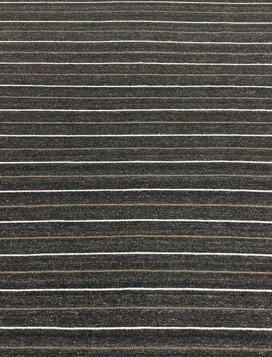 Joti Stripe - Charcoal & Brown