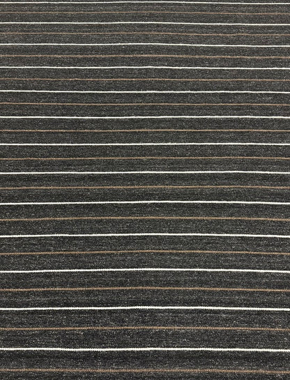 Joti Stripe - Charcoal & Brown