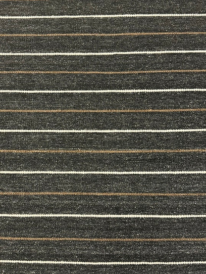 Joti Stripe - Charcoal & Brown