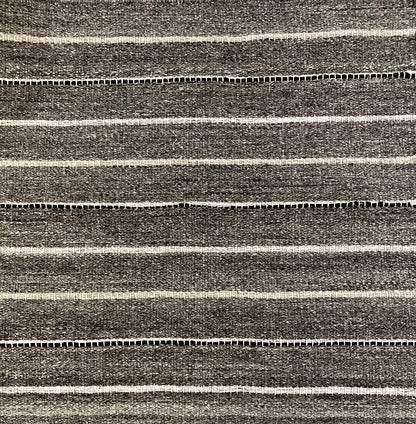 Joti Stripe - Black & White + Dark Grey