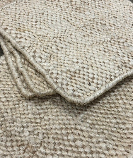 Juba Rejilla - Bleached White + Natural Jute