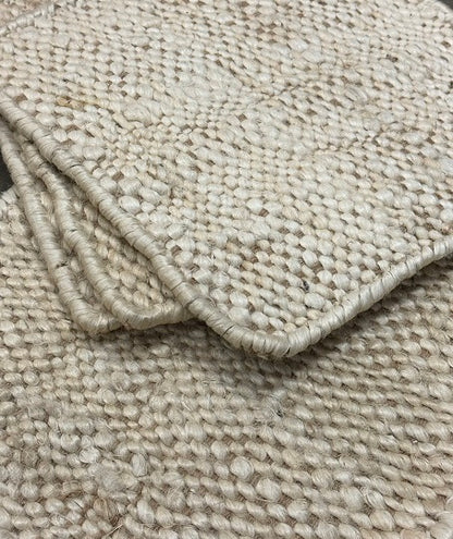 Juba Rejilla - Bleached White + Natural Jute