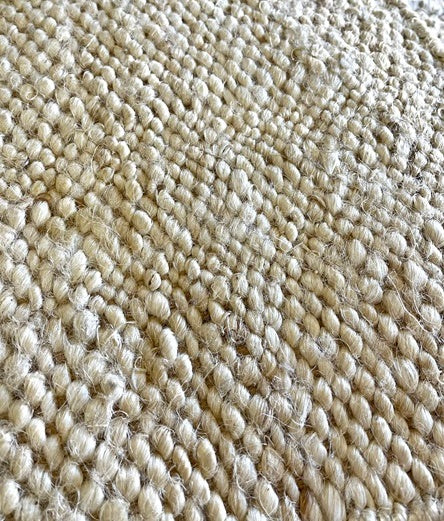 Juba Rejilla - Bleached White + Natural Jute