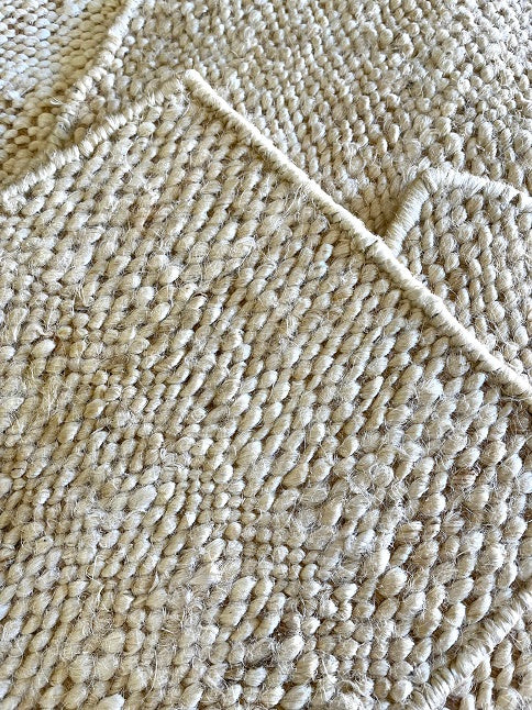 Juba Rejilla - Bleached White + Natural Jute