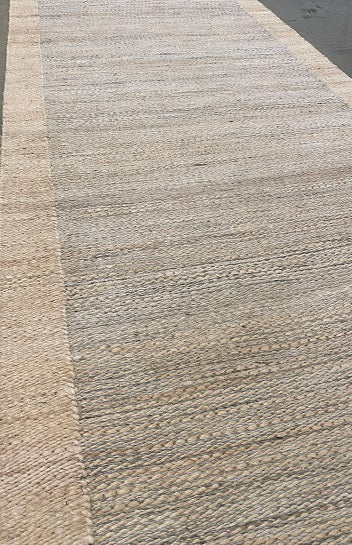 Archive Sale Juba Jagged Stripe - Seafoam Blue 3ft x 8ft 6in