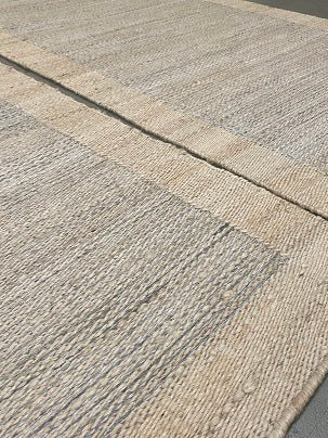 Archive Sale Juba Jagged Stripe - Seafoam Blue 3ft x 8ft 6in