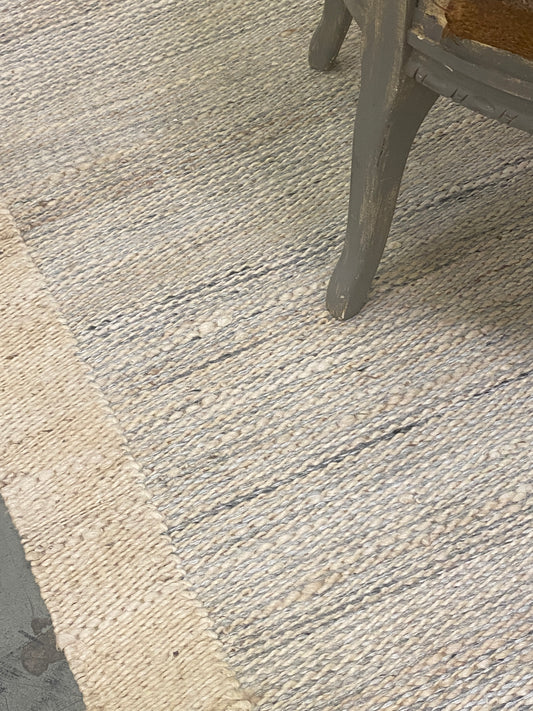 Archive Sale Juba Jagged Stripe - Seafoam Blue 3ft x 8ft 6in