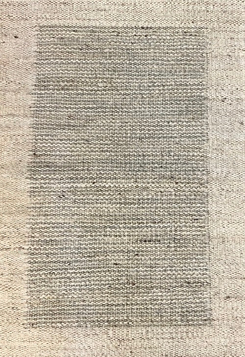 Archive Sale Juba Jagged Stripe - Seafoam Blue 3ft 6in x 11ft 9in