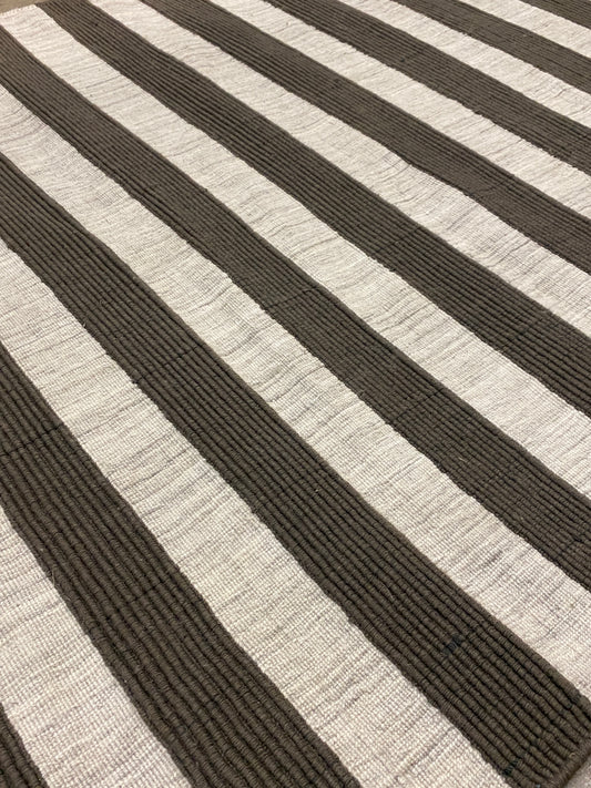 Archive Sale Outdoor Kamden Stripe - Silver Awning 4ft x 5ft