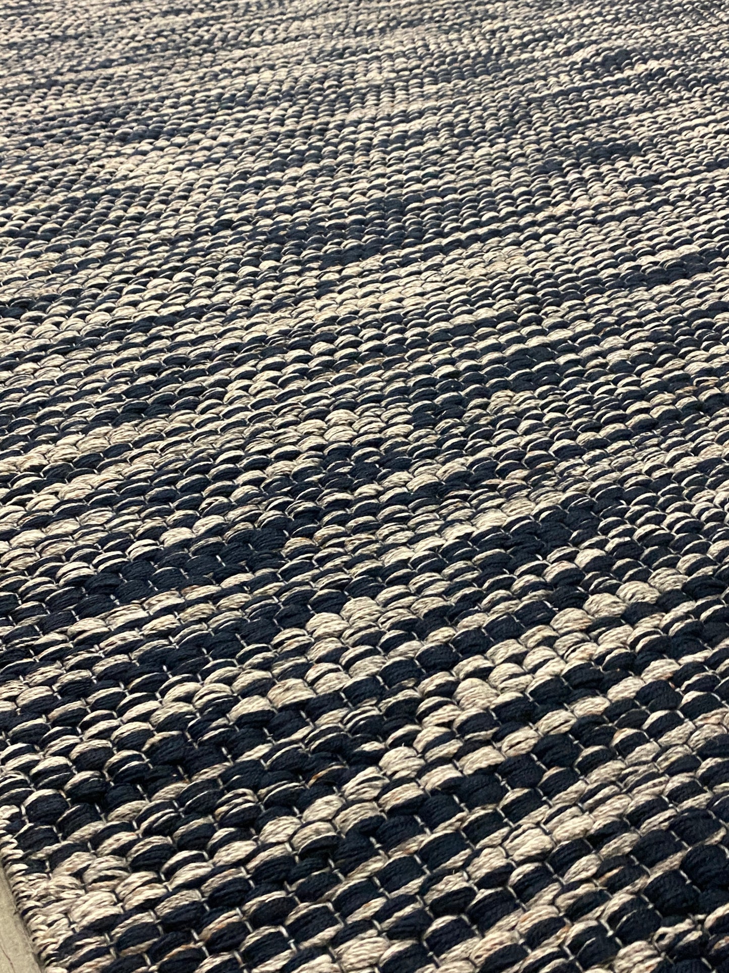 Outdoor Sisal Boucle - Navy Grey Stria