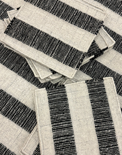 Archive Sale Outdoor Kamden Stripe - Panda Pearl 4ft x 5ft