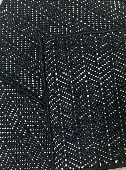Outdoor Chevvy Weft - Black & White