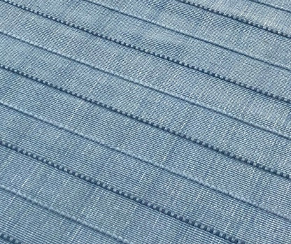 Archive Sale Jixxie Piping Stripe - Outdoor Porch Blue 3ft x 6ft 4in