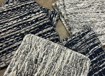 Outdoor Sisal Boucle - Steel Teal Stria