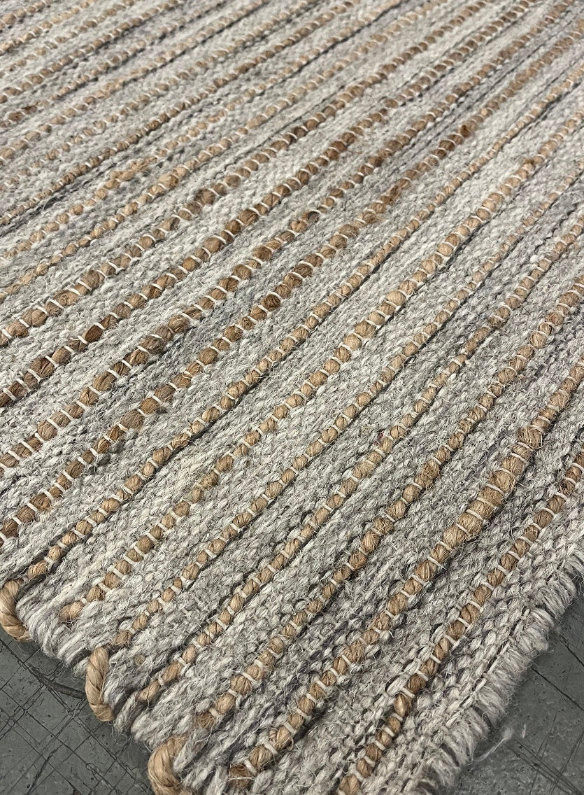 Pencil Weave - Lt. Grey + Jute