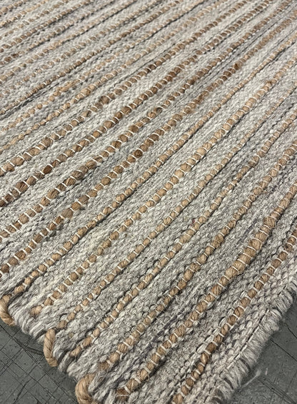 Pencil Weave - Lt. Grey + Jute