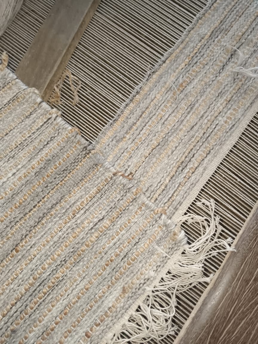 Pencil Weave - Lt. Grey + Jute