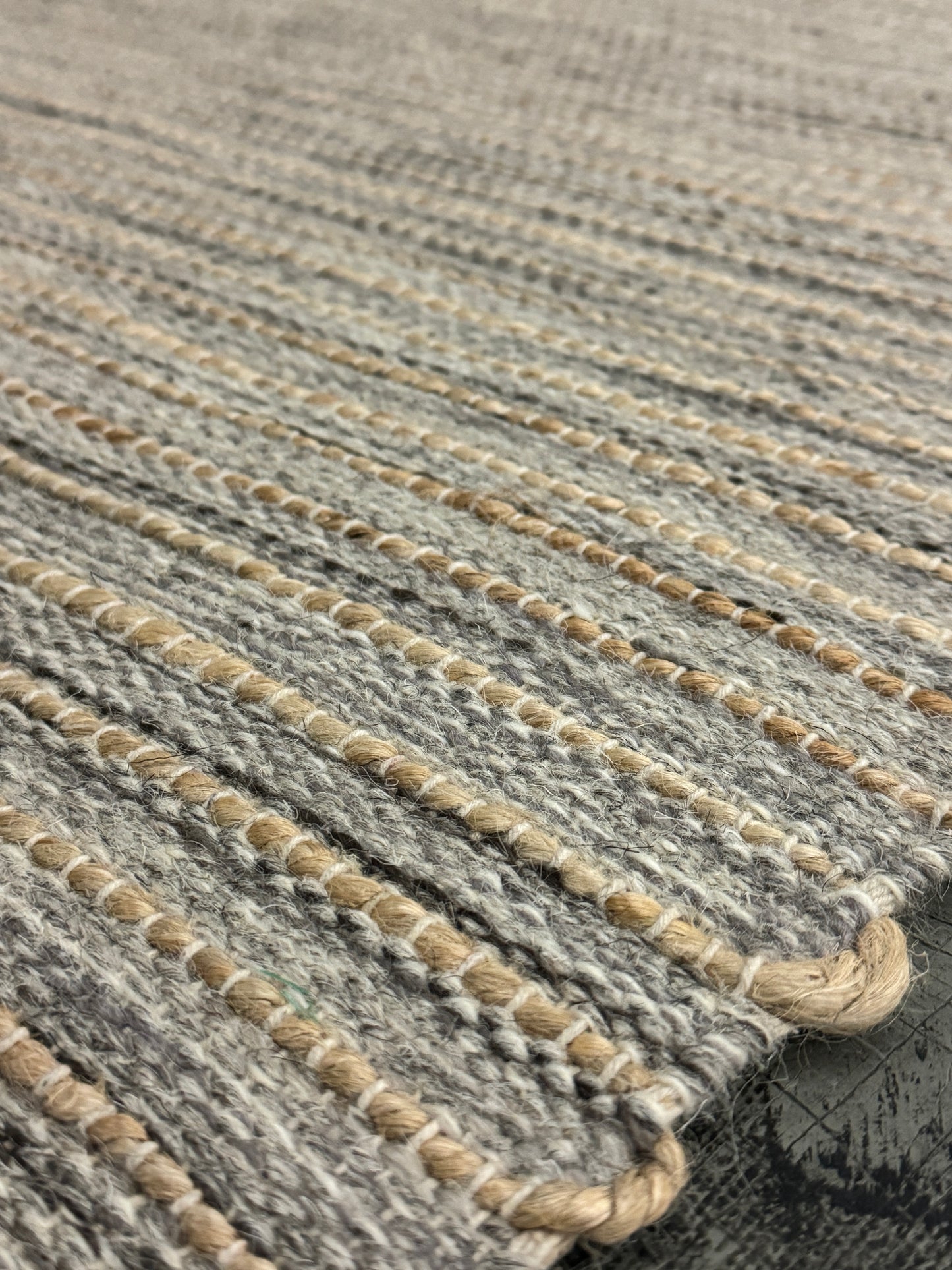 Pencil Weave - Lt. Grey + Jute