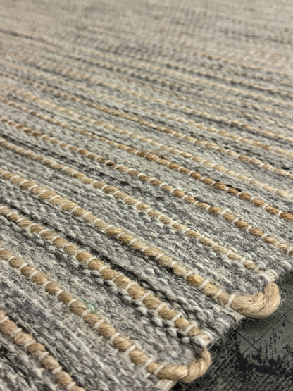 Pencil Weave - Lt. Grey + Jute