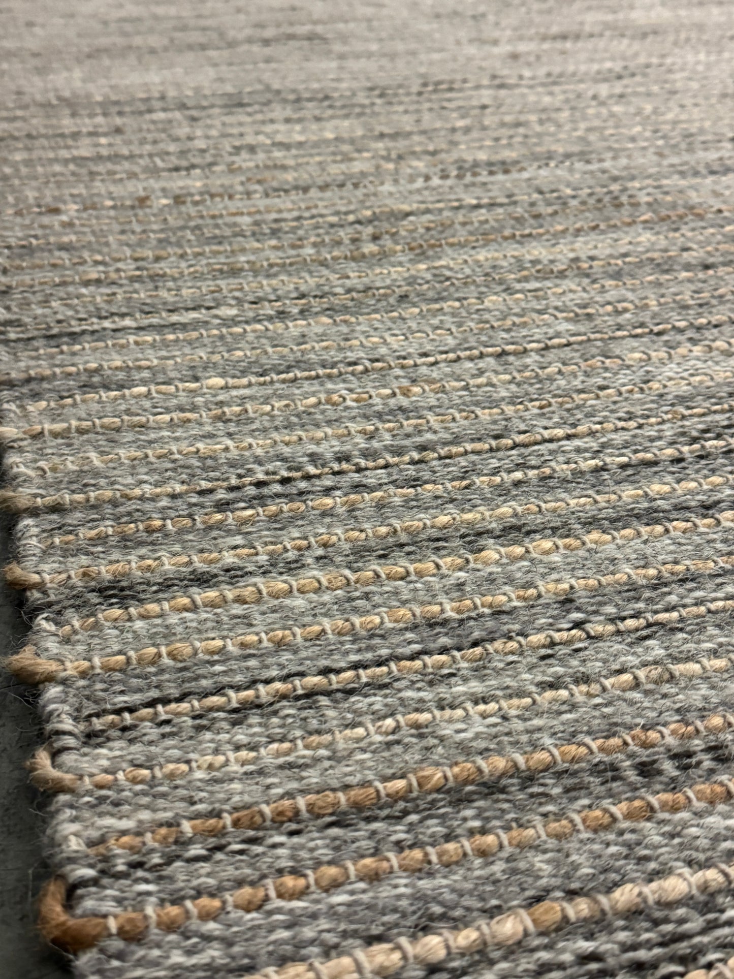 Pencil Weave - Lt. Grey + Jute