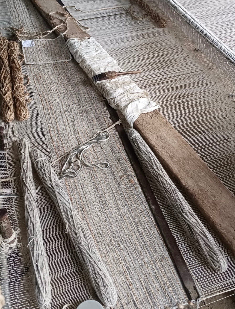 Pencil Weave - Lt. Grey + Jute