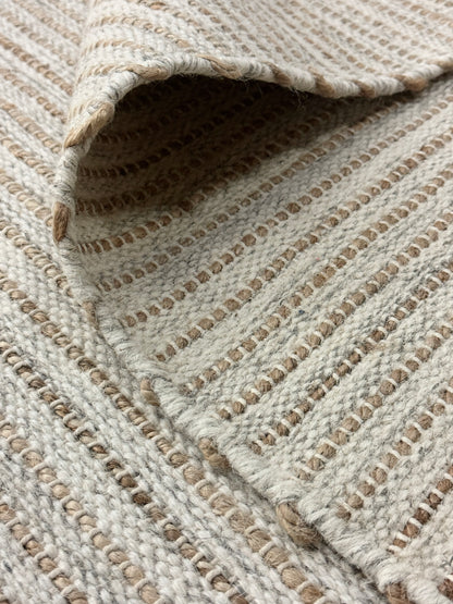 Archive Sale Pencilweave - Ivory & Grey 4ft 4in x 9ft 10in