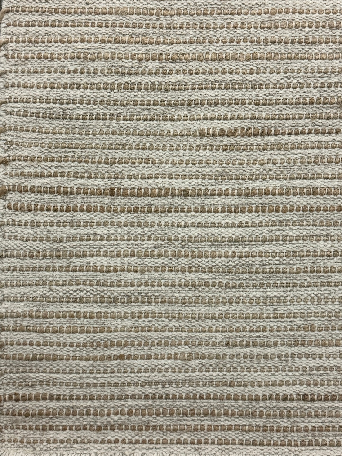 Pencil Weave - Ivory + Grey + Jute