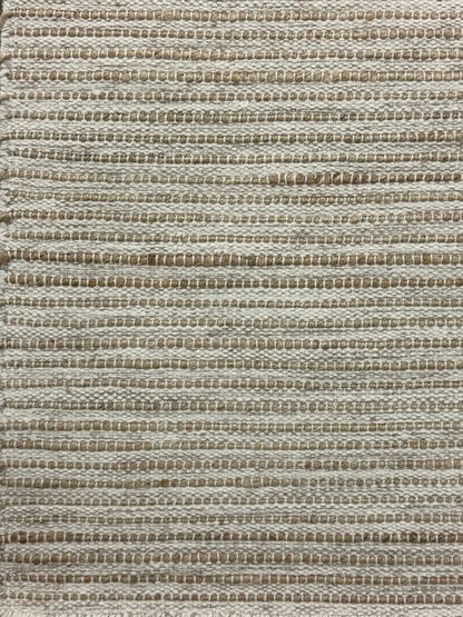 Pencil Weave - Ivory + Grey + Jute