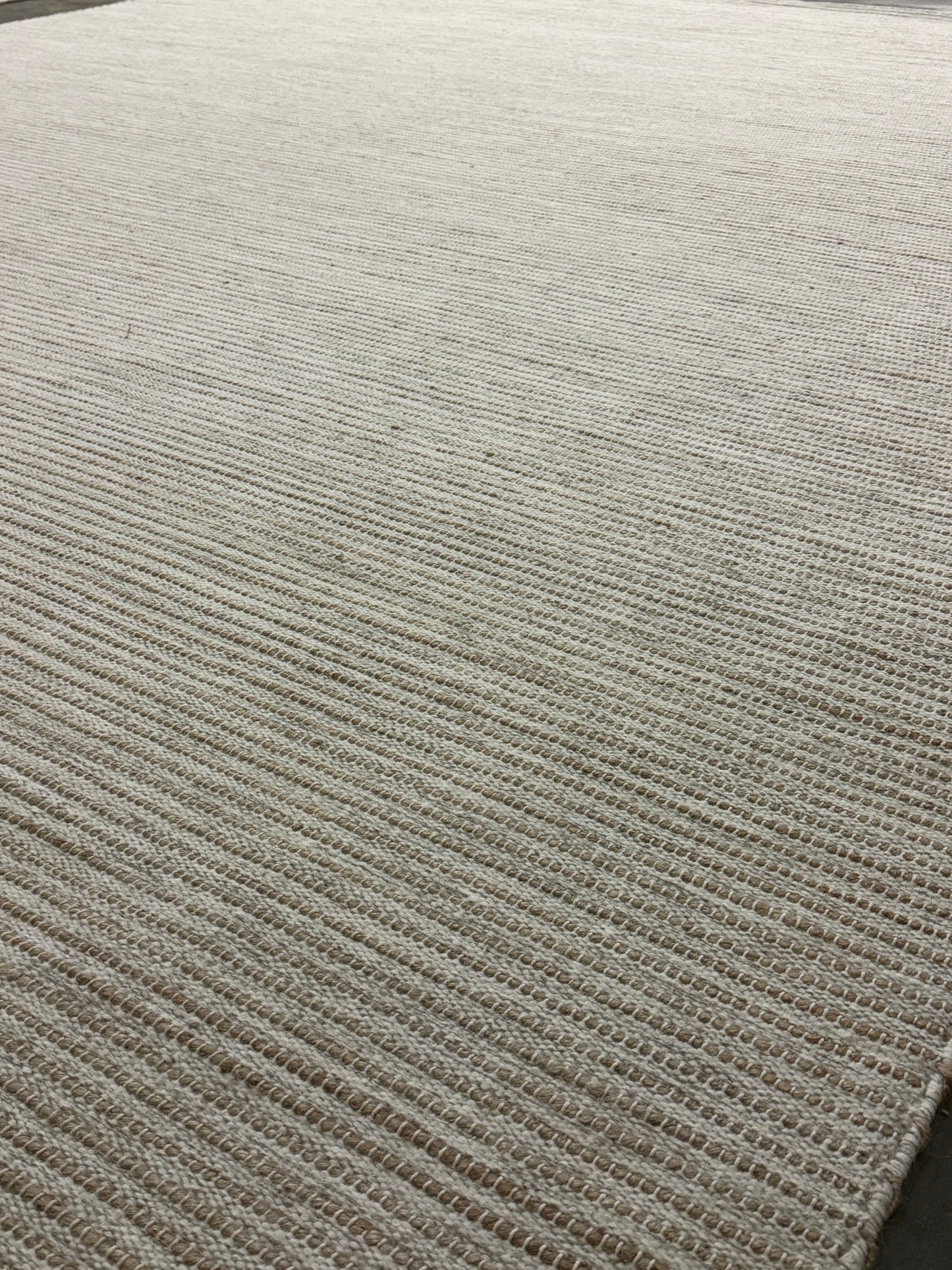 Pencil Weave - Ivory + Grey + Jute