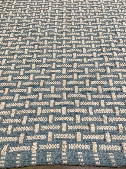 Outdoor Arthouse Basketweave - Reggie Blue