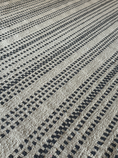 Archive Sale Rustic Ticker Flatweave - 7ft 2in x 12ft 2in