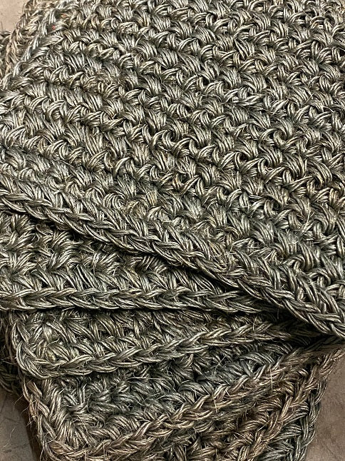 Archive Sale Sisal Knit Crochet - New Mix Grey 6ft x 6ft 4in