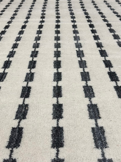 Lino - Smoke Blue & White