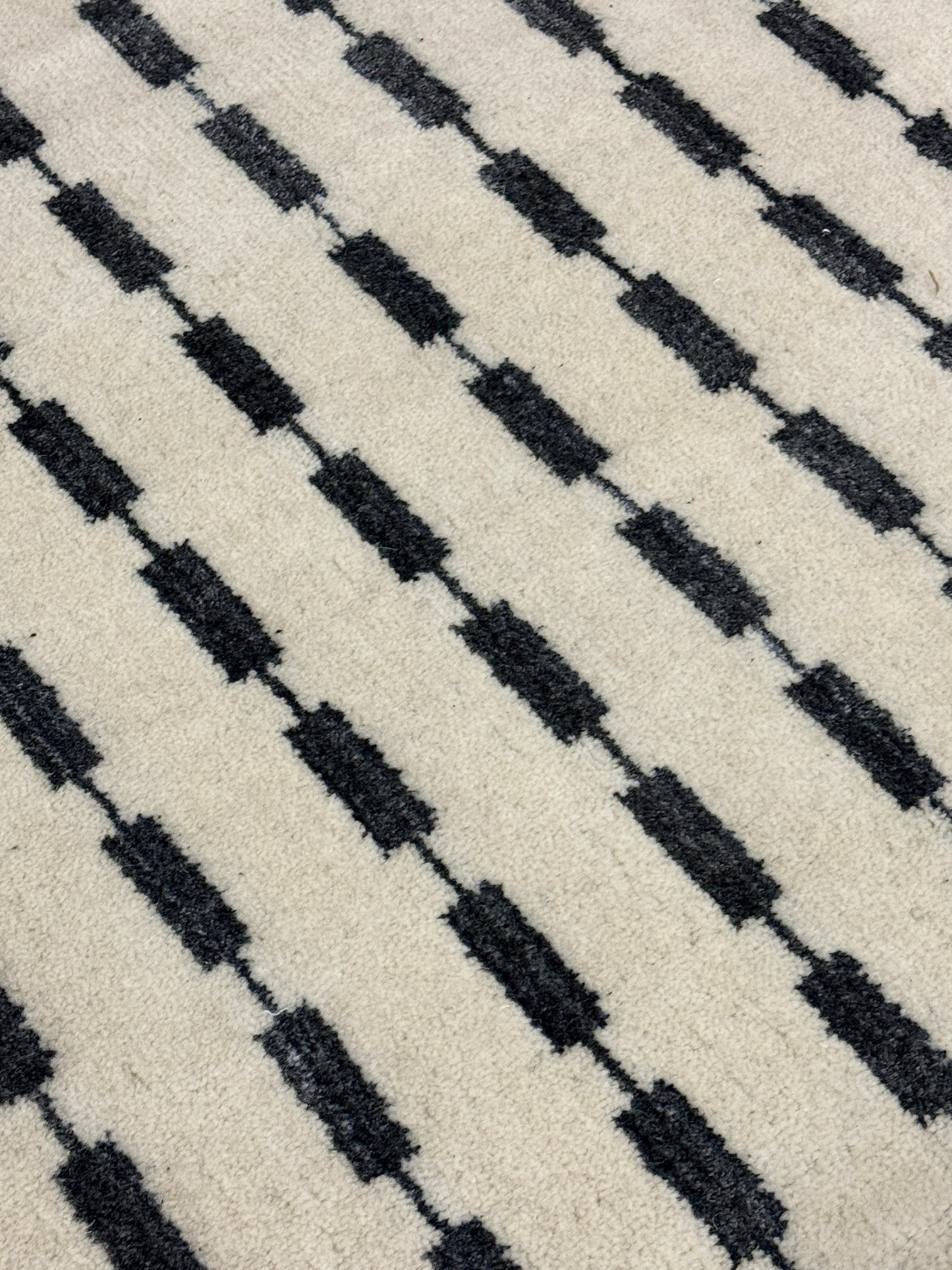 Lino - Smoke Blue & White