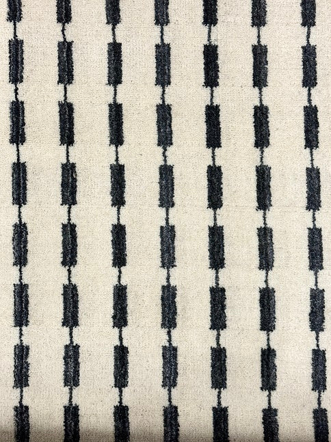 Lino - Smoke Blue & White