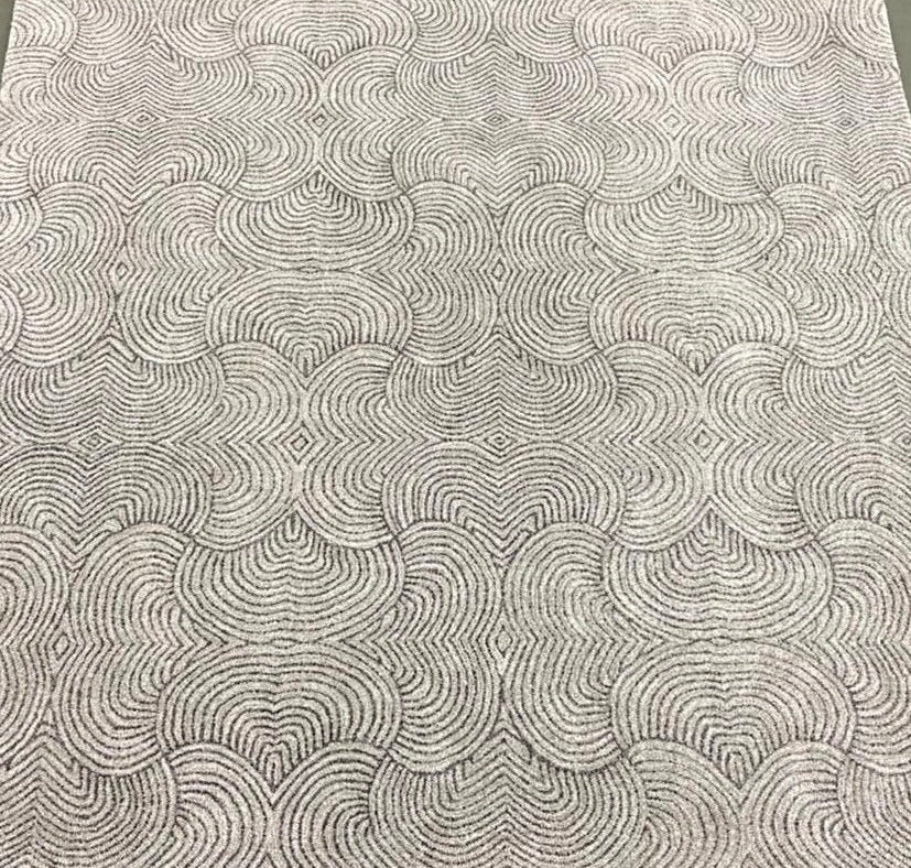 Archive Sale Jainey Swirls - Stormy Silver 8ft 9in x 10ft