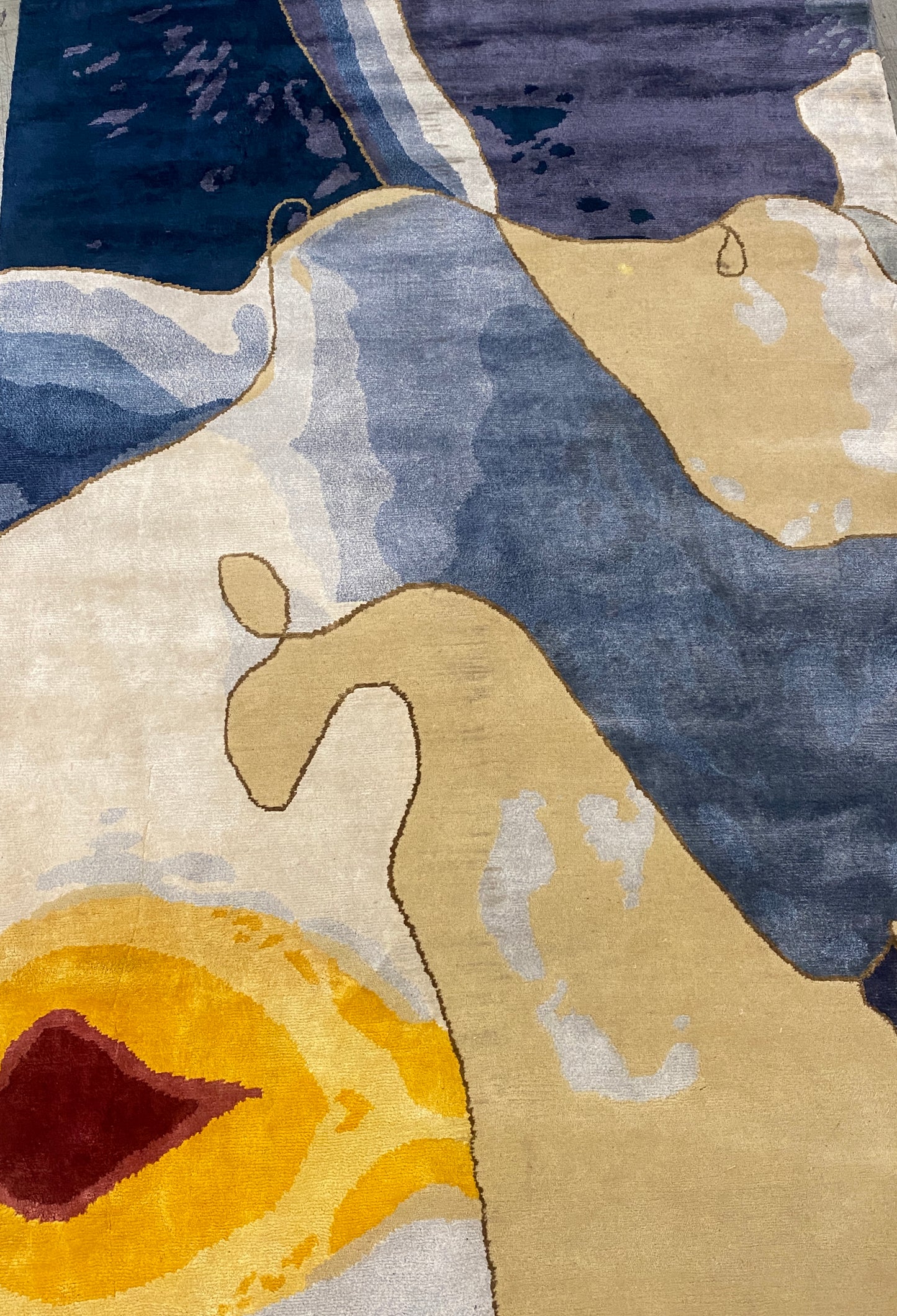 Archive Sale Sunwave Tibetan - Blue 5ft 3in x 8ft