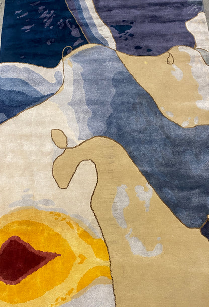 Archive Sale Sunwave Tibetan - Blue 5ft 3in x 8ft