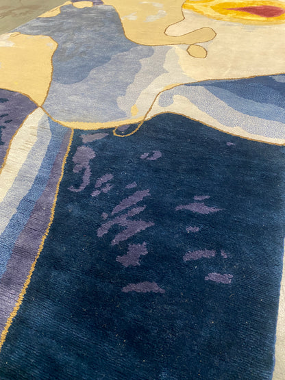 Archive Sale Sunwave Tibetan - Blue 5ft 3in x 8ft