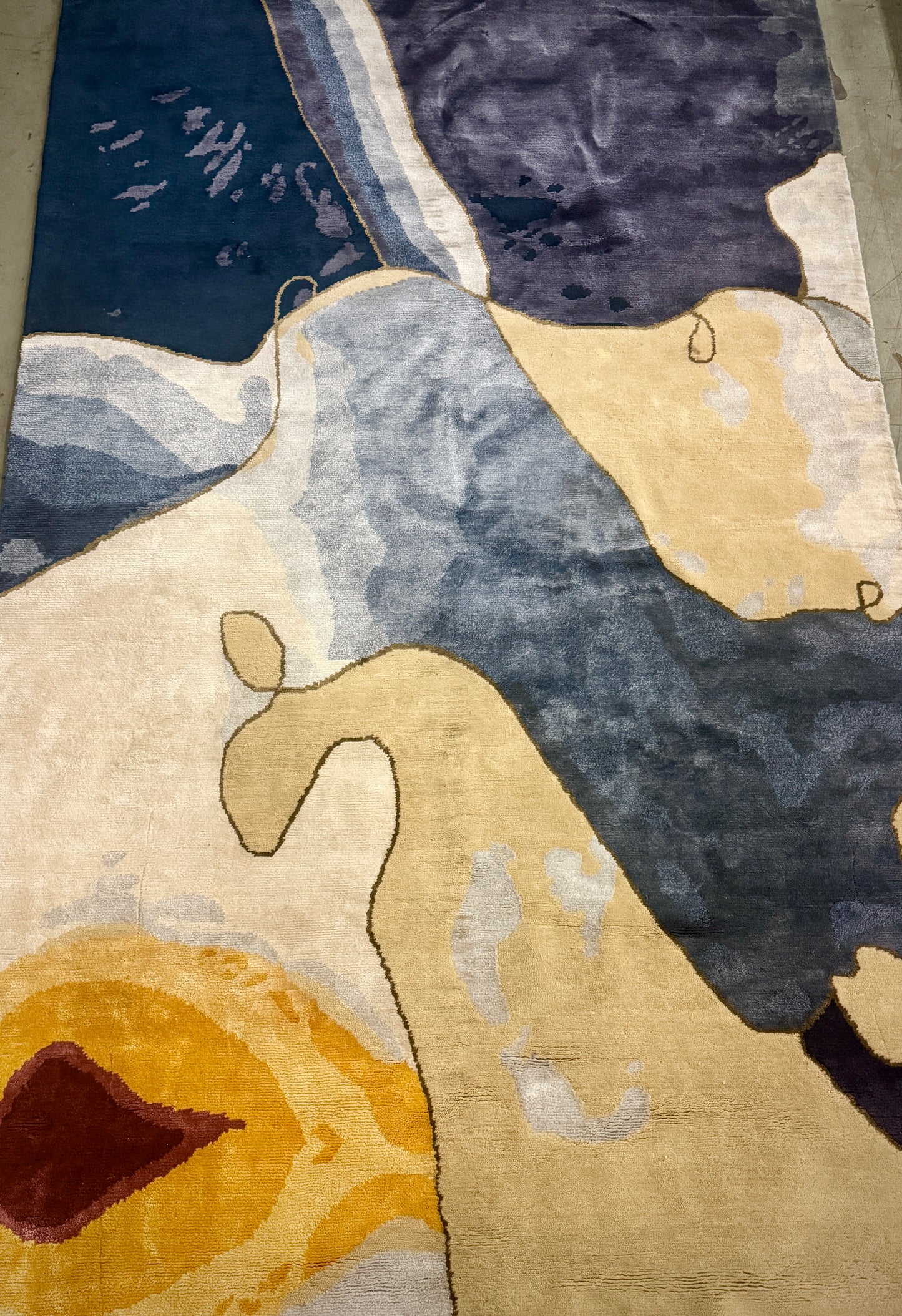 Archive Sale Sunwave Tibetan - Blue 5ft 3in x 8ft